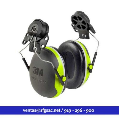 3M, Orejera X4P3E Serie X Adaptable a Casco 25dB, 1/paquete